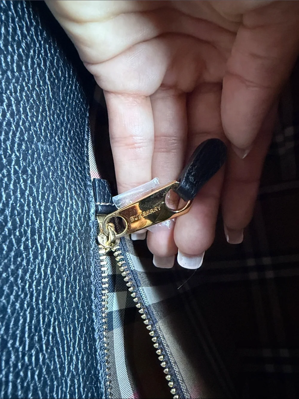 Burberry structured tote